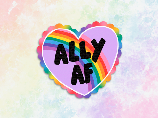 Ally af stickers, LGBTQIA decals for water bottle