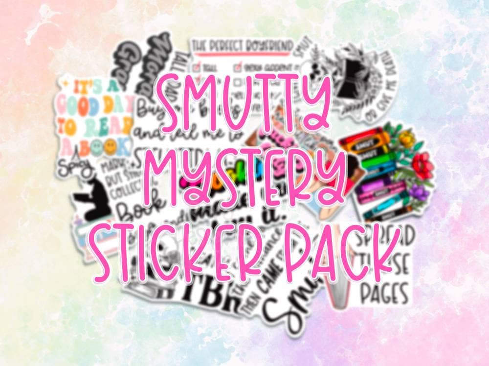 Mystery sticker pack bundle, smut stickers for laptop, alpha beta omega spicy book stickers, stocking stuffers for her, birthday gift for