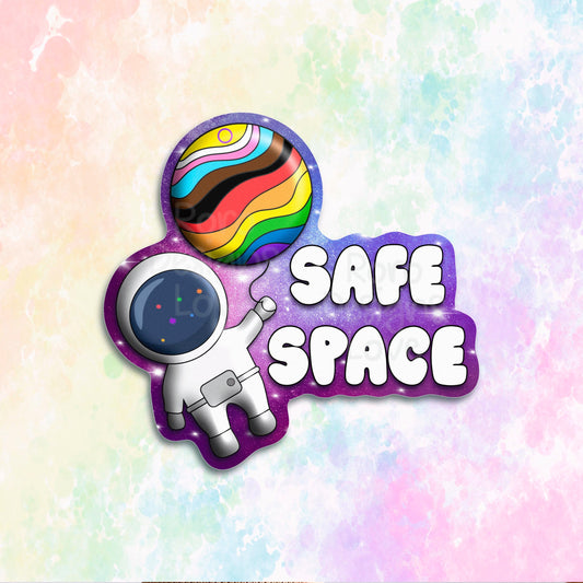 safe space sticker for laptop, Progress Pride flag sticker for water bottles, everyone is welcome here sticker for windows, LGBTQ gifts for